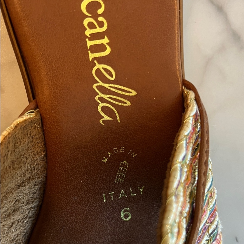Toscanella Italy Women's Multicolor Sandals Size 6 - Picture 6 of 7